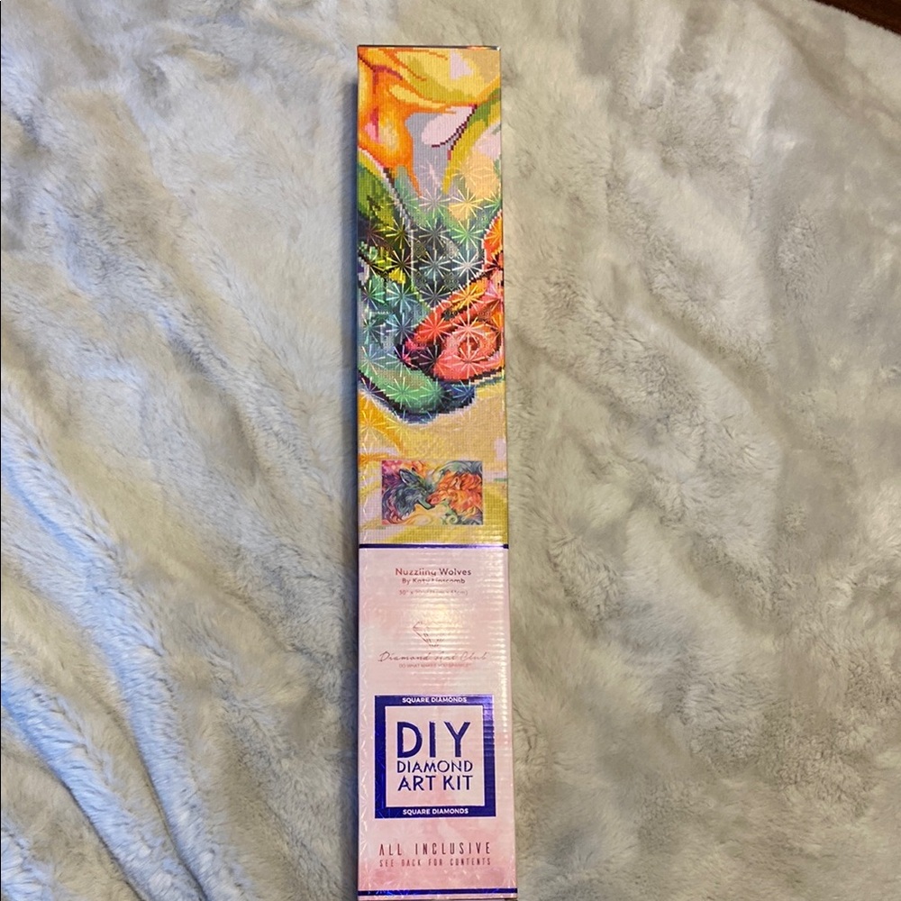 DIY Diamond Art Kit - Nuzzling Wolves by Katy Lipscomb